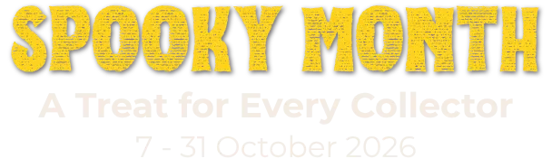 Spooky Month: A Treat for Every Collector, 7 - 31 October 2026